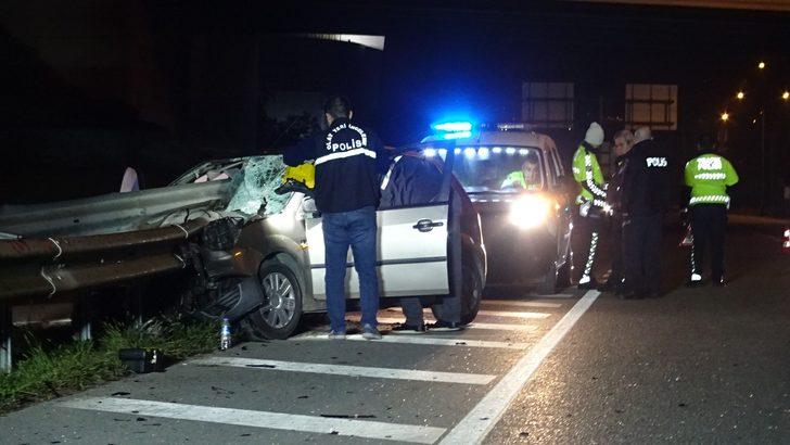 Korkunç ölüm! Kafasına bariyer saplandı G5