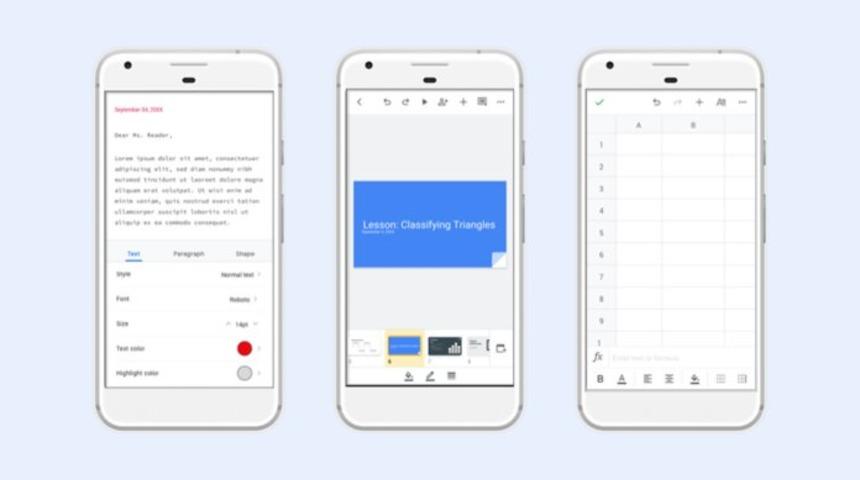 Android ofis uygulaması için yeni bir arayüz hazırladı