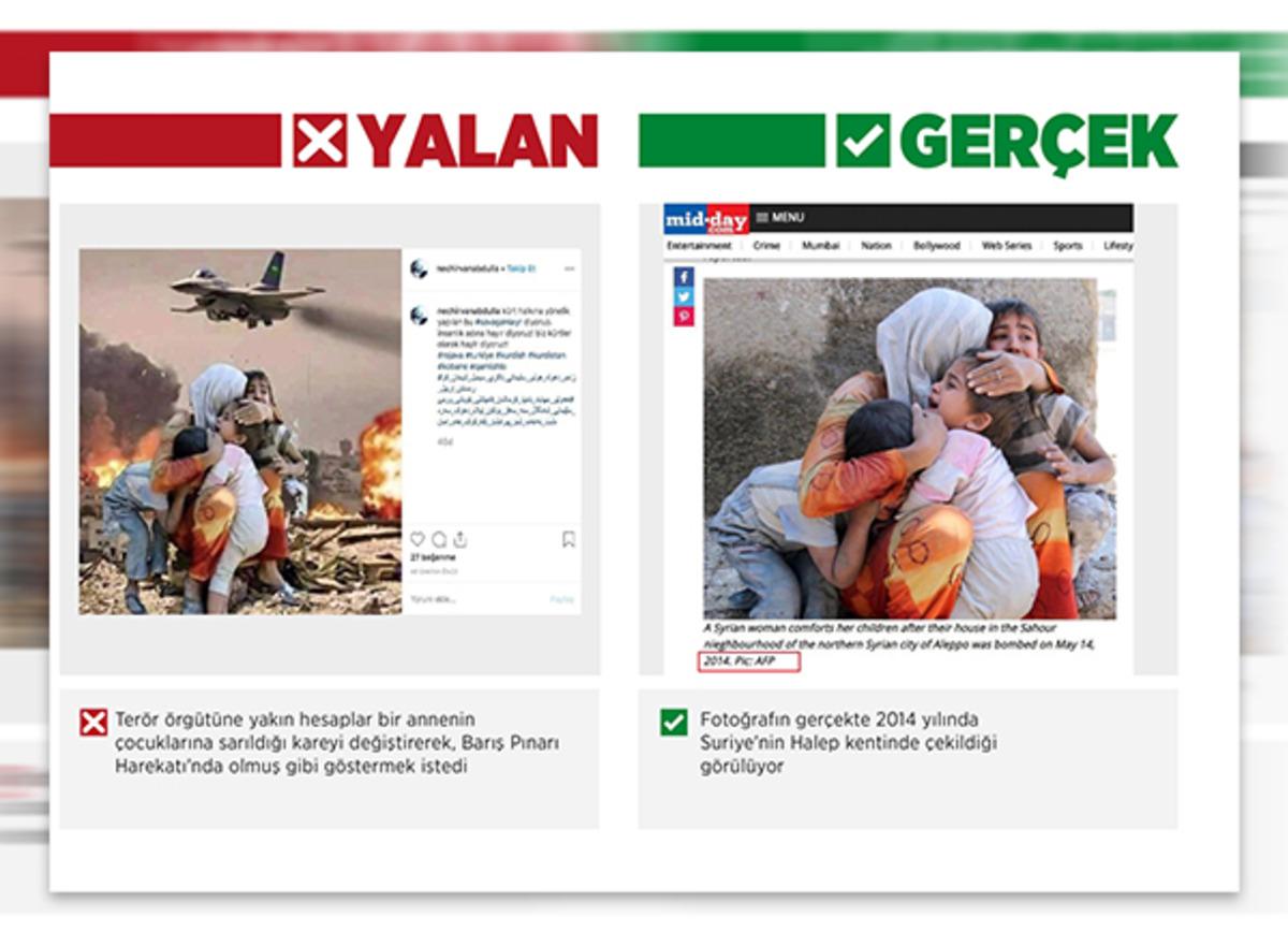 Ter&ouml;r &ouml;rg&uuml;t&uuml; yandaşlarından 'Barış Pınarı' manip&uuml;lasyonu