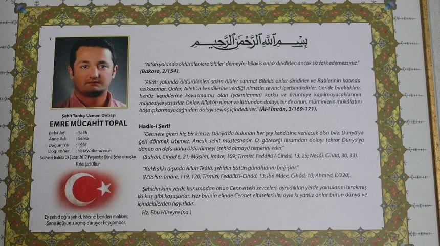 El Bab şehidinin babasından Barış Pınarı Harekatına destek