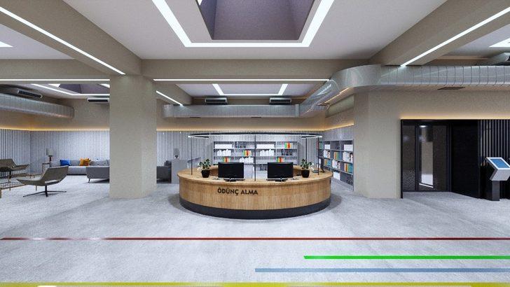 Başkan Ölçek, modern kütüphaneyi inceledi G4