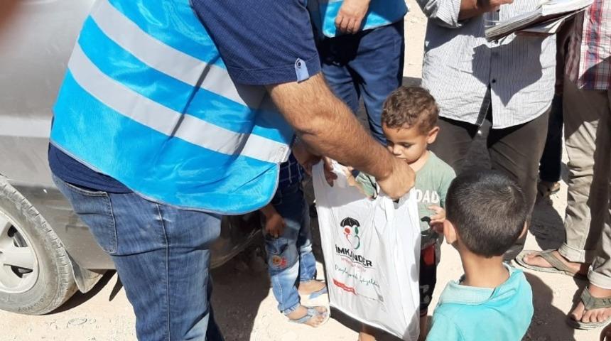İmkander&rsquo;den Suriyeli yetimlere kışlık yardımı