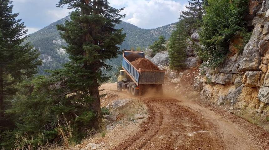 Akseki G&ouml;ktepe Yaylası&rsquo;na bakım onarım