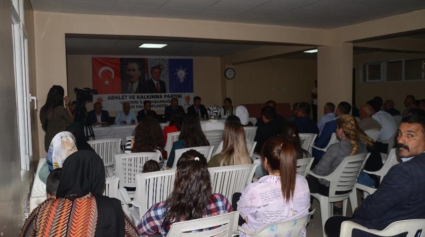 Uludere’de halk toplantısı yapıldı