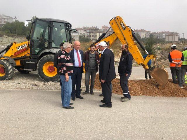 Dursunbey Çevre Yolunda Aydınlatma Çalışmaları Başladı