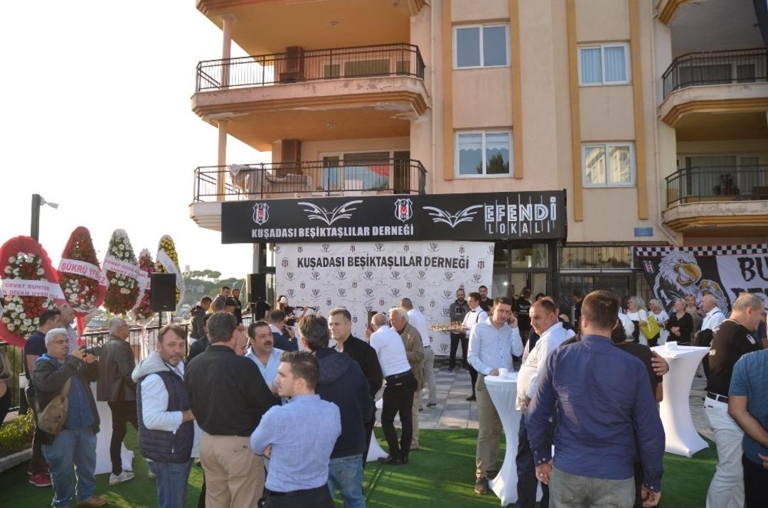 Kuşadası Beşiktaşlılar Derneği&rsquo;nin a&ccedil;ılışını, Galasataraylı Başkan yaptı