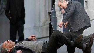 Benedict Cumberbatch yeni filminin setinde görüntülendi