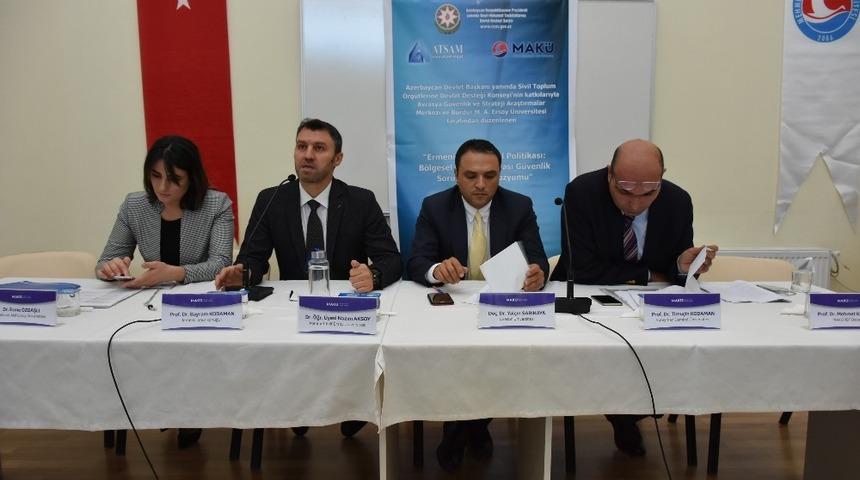MAK&Uuml;&rsquo;de &lsquo;Ermenistan&rsquo;ın İşgal Politikası B&ouml;lgesel ve Uluslararası G&uuml;venlik Problemleri&rsquo; konulu panel