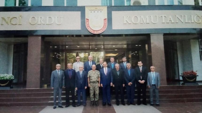 Esnaf kuruluşlarından 2. Ordu’ya destek ziyareti