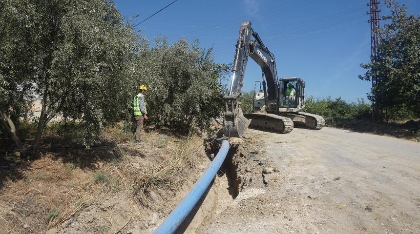 MESKİ, Bozön’ün içme suyu şebeke hattını yeniliyor