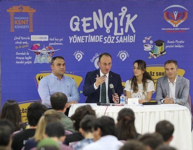 Projeler üniversite öğrencilerinden destek Pamukkale Belediyesi’nden