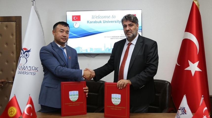Kırgızistan OŞ Devlet &Uuml;niversitesi ile iş birliği protokol&uuml;