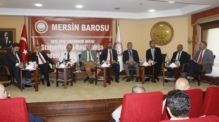 Mersin Barosu&rsquo;nun Staj Eğitim D&ouml;nemi a&ccedil;ılışı 9 baro başkanıyla yapıldı
