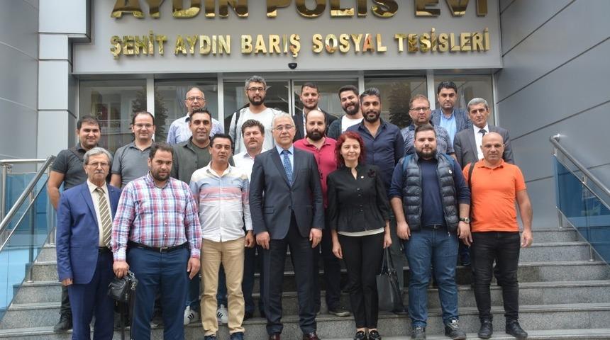 Emniyet M&uuml;d&uuml;r&uuml; Ekici, Aydın basını ile bir araya geldi