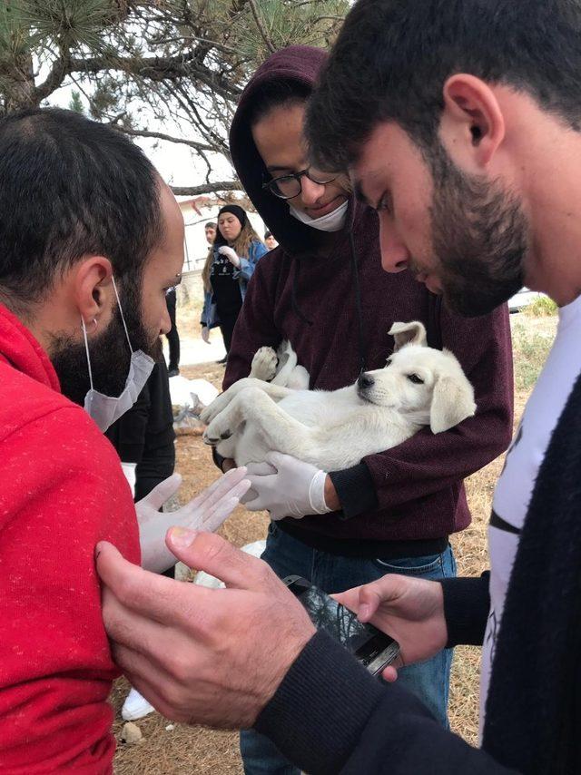 Üniversiteli öğrencilerden örnek davranış