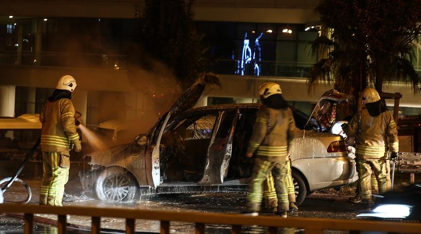 Seyir halindeyken bir anda alev aldı