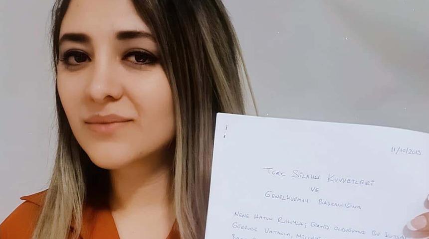 1 çocuk annesi, Barış Pınarı Harekatı'na katılmak için başvurdu