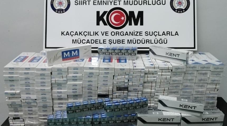 Siirt’te 2 bin 280 paket kaçak sigara ele geçirildi