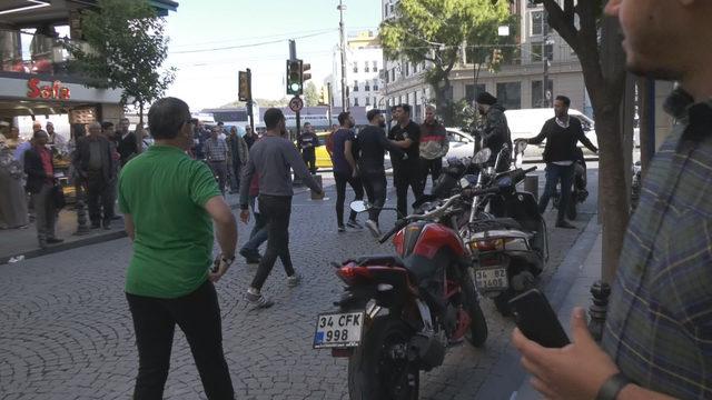Sirkeci'de kavgaya polisten köpekli müdahale