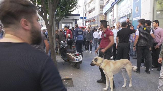 Sirkeci'de kavgaya polisten köpekli müdahale