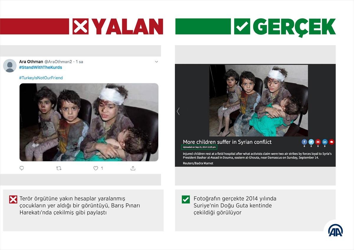 Ter&ouml;r yanlıları manip&uuml;lasyona devam ediyor... Şimdi de AA'nın fotoğraflarını kullandılar