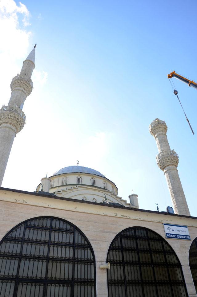 (havadan fotoğrafla) Avcılar'da yıkılan minarede 14 yerine 8'lik demir kullanıldığı ortaya çıktı