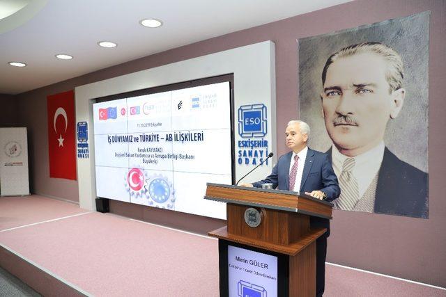 ESO&rsquo;da &rsquo;İş D&uuml;nyası ve T&uuml;rkiye-AB İlişkileri&rsquo; toplantısı 2