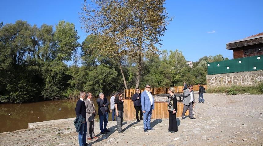 Başkan Akın iskele &ccedil;alışmalarını inceledi