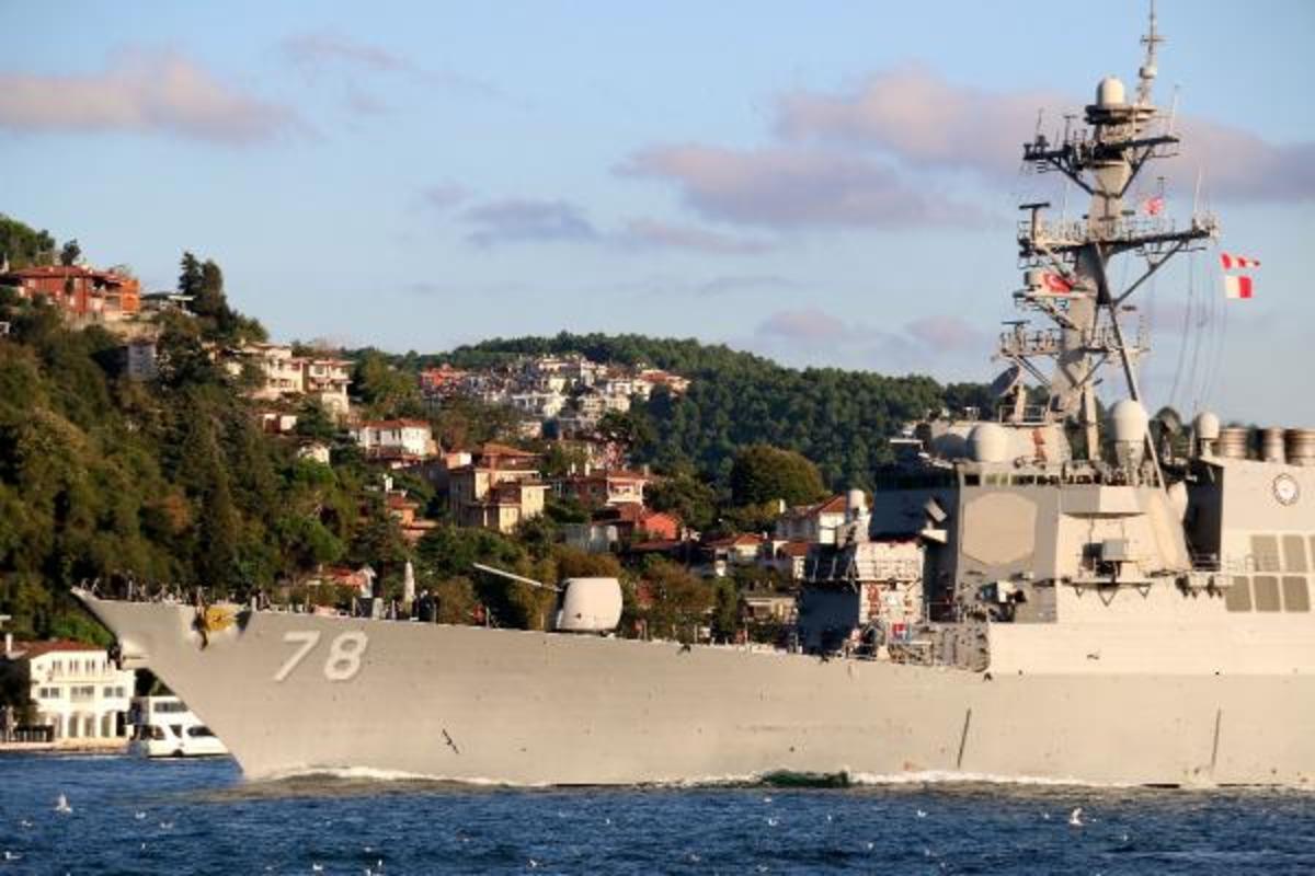 Boğaz'da dikkat &ccedil;eken g&ouml;r&uuml;nt&uuml;! ABD askerleri...