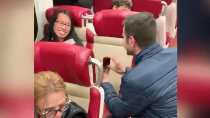 İzmirli gencin New York hızlı treninde sürpriz evlilik teklifi herkesi hayran bıraktı G1