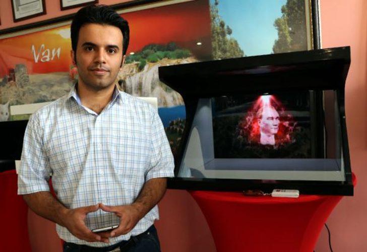 Van'da İranlı mühendis 3 boyutlu hologram cihazı üretti G1