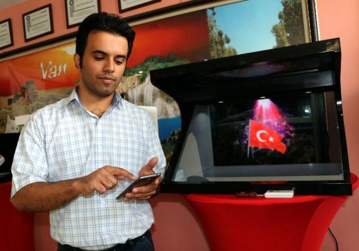 Van'da İranlı mühendis 3 boyutlu hologram cihazı üretti G3