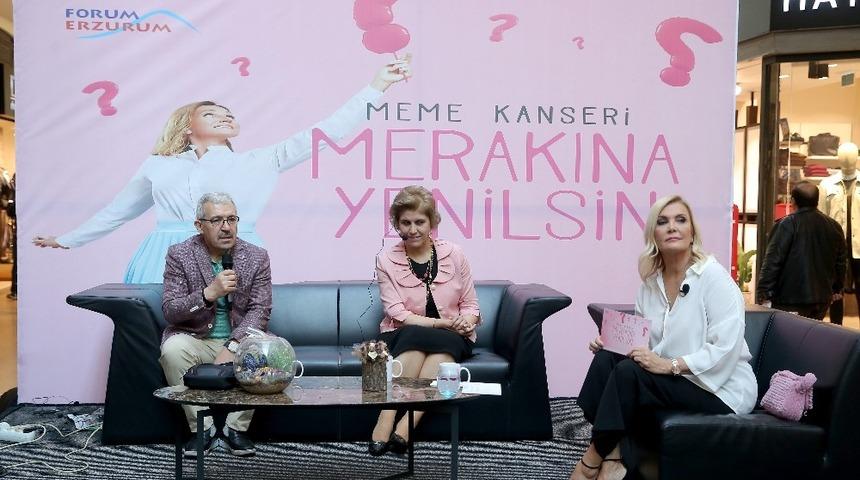 Meme Kanseri “Merakına Yenilsin” halk buluşması Erzurum’da gerçekleşti