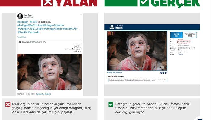 'Barış Pınarı'na yeni manipülasyon! Anadolu Ajansı'nın fotoğrafını kullanmışlar