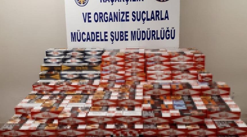 Eskişehir’de 82 bin 600 makaron ele geçirildi