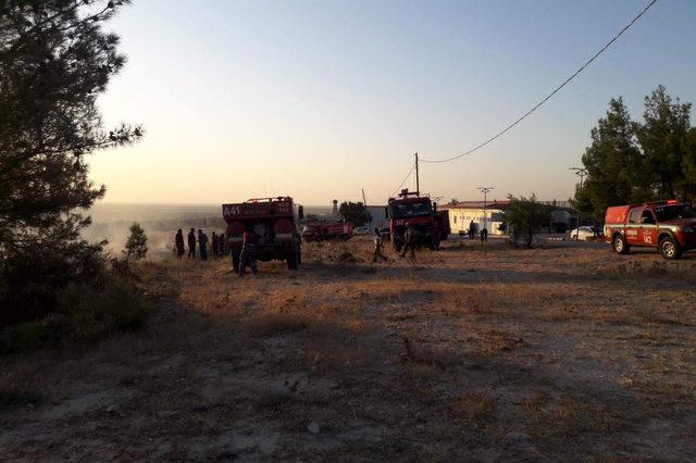 Silifke’de korkutan yangın