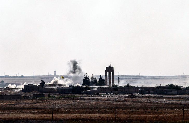 Tel Abyad'ın doğusundaki PKK/YPG'nin paçavraları indirildi G2