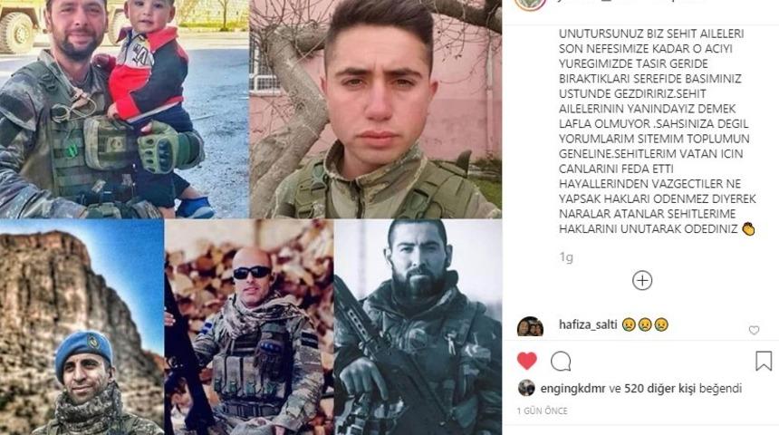Afrin şehidini yeni şehit gibi paylaşanlar şehit eşini derinden yaraladı