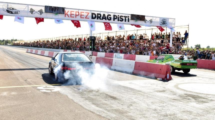 Kepez&rsquo;de oto drag heyecanı