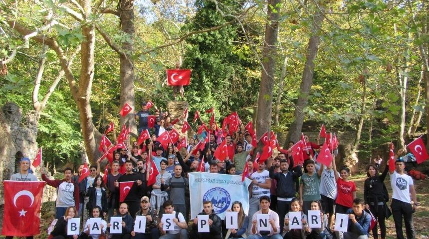 Bisiklet&ccedil;ilerden Barış Harek&acirc;tına destek