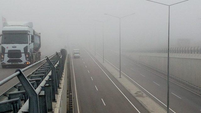 İstanbul-Çanakkale yolunda yoğun sis