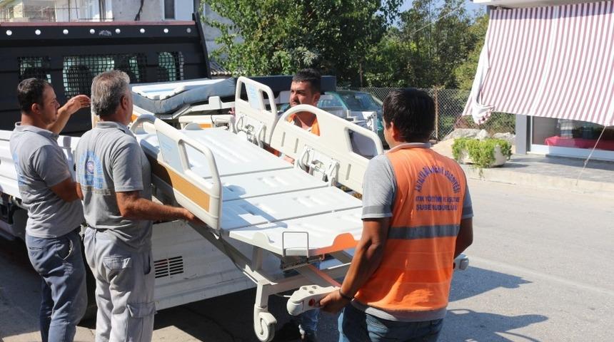 B&uuml;y&uuml;kşehir&rsquo; den hasta yatağı yardımı