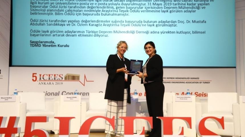 ’Türkiye Deprem Mühendisliği Derneği 2019 Yılı Araştırma Teşvik Ödülü’ ÇOMÜ’nün