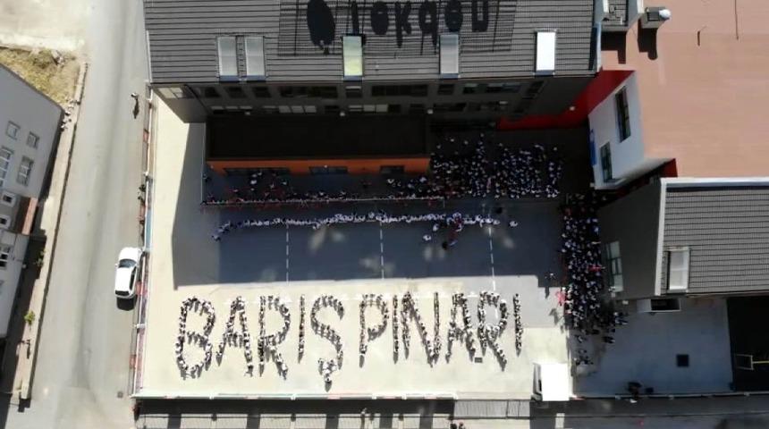 &Ouml;ğrencilerden &rsquo;Barış Pınarı&rsquo; koreografisi