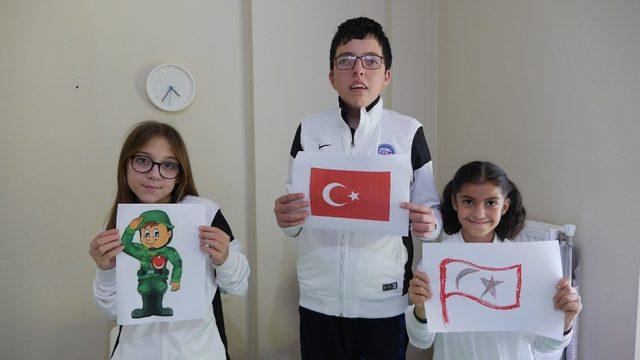 Suriye’de destan yazan Mehmetçik’e özel çocuklardan klipli destek