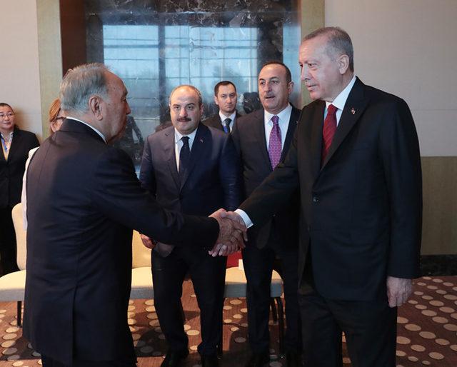 Erdoğan, Kazakistan'ın Kurucu Cumhurbaşkanı Nazarbayev ile görüştü