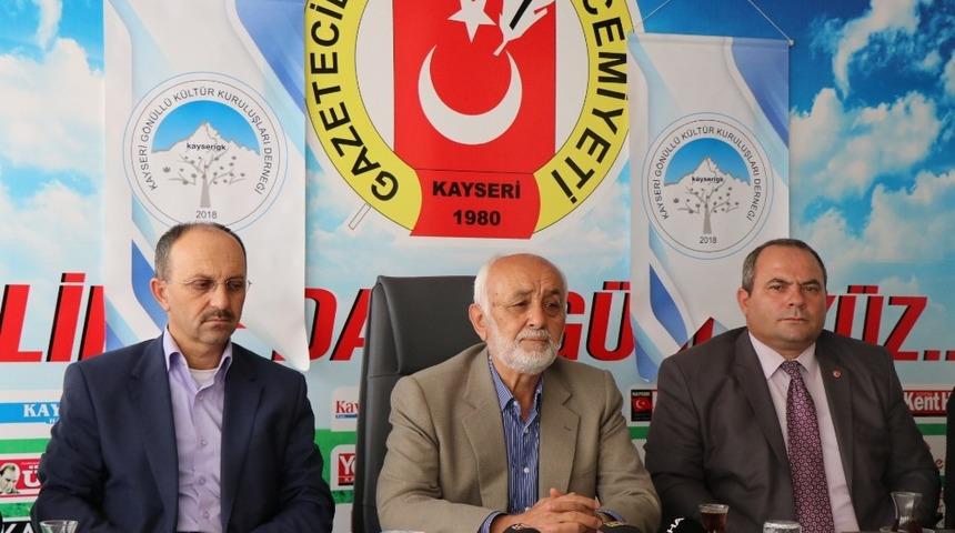 Kayseri G&ouml;n&uuml;ll&uuml; K&uuml;lt&uuml;r Kuruluşları&rsquo;ndan Barış Pınarı Harekatına destek