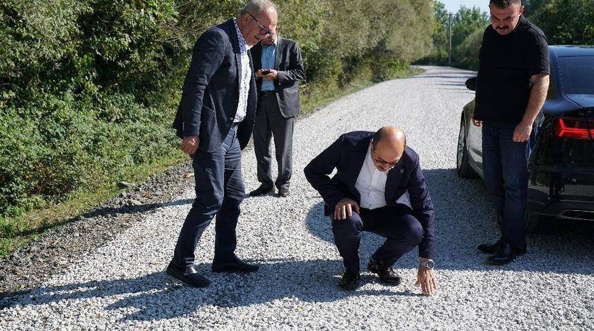 Terme&rsquo;de Kargucak yolu tamam