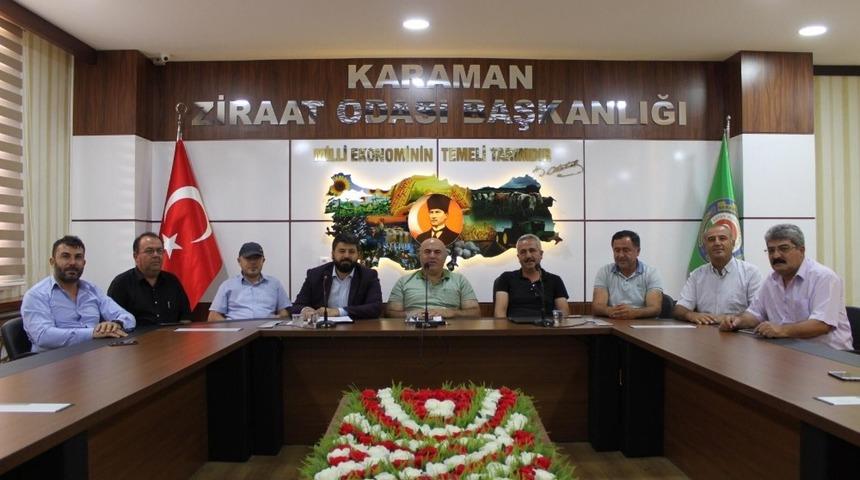 Karaman&rsquo;da ziraat odalarından Barış Pınarına Harekatına destek