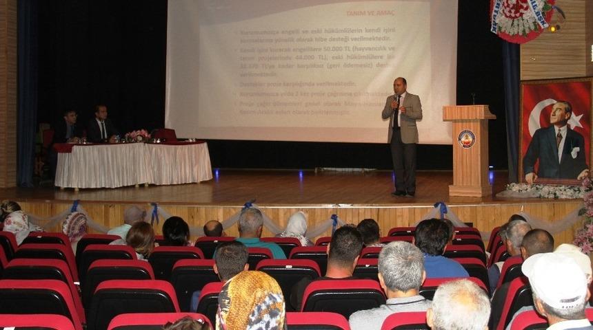 Kuyucak’ta engelli ve eski hükümlülere hibe destekleri anlatıldı